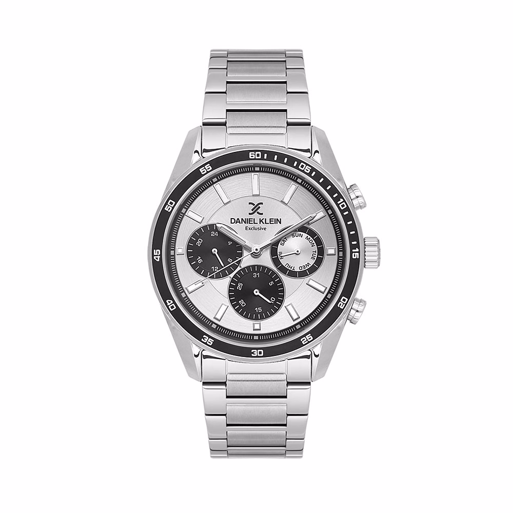 Daniel Klein Exclusive - Ceas Barbatesc Quartz Argintiu DK.1.14220.1