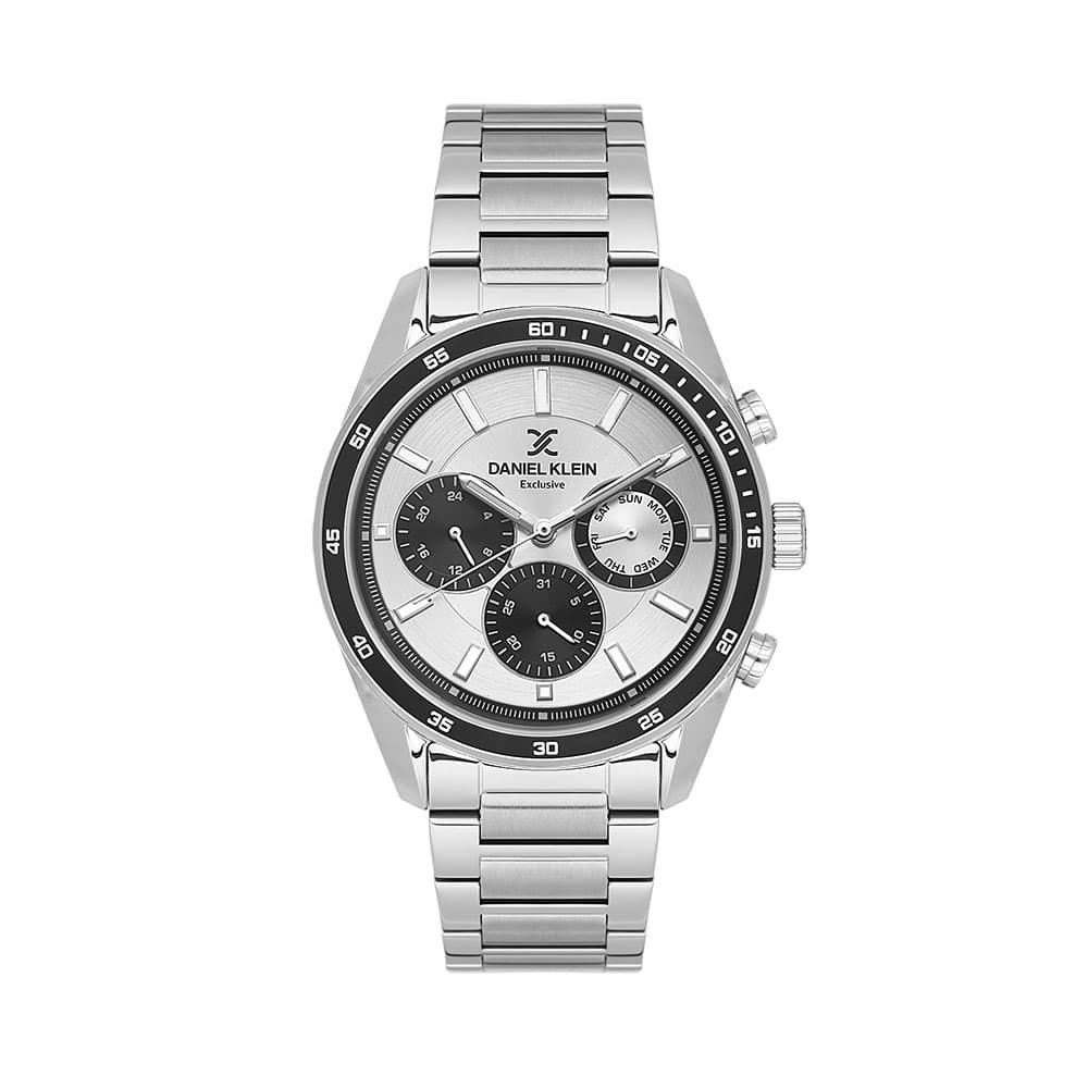 Daniel Klein Exclusive - Ceas Barbatesc Quartz Argintiu DK.1.14220.1