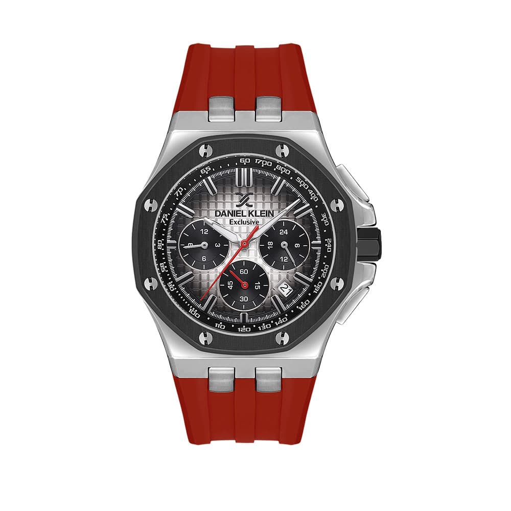 Daniel Klein Exclusive - Ceas Barbatesc Quartz Rosu DK.1.13616.3