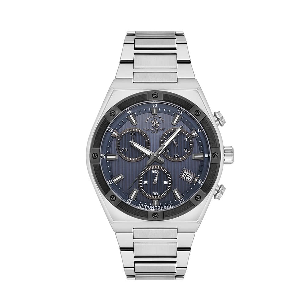 Santa Barbara Polo Legend - Ceas Barbatesc Quartz Argintiu SB.1.10583.5