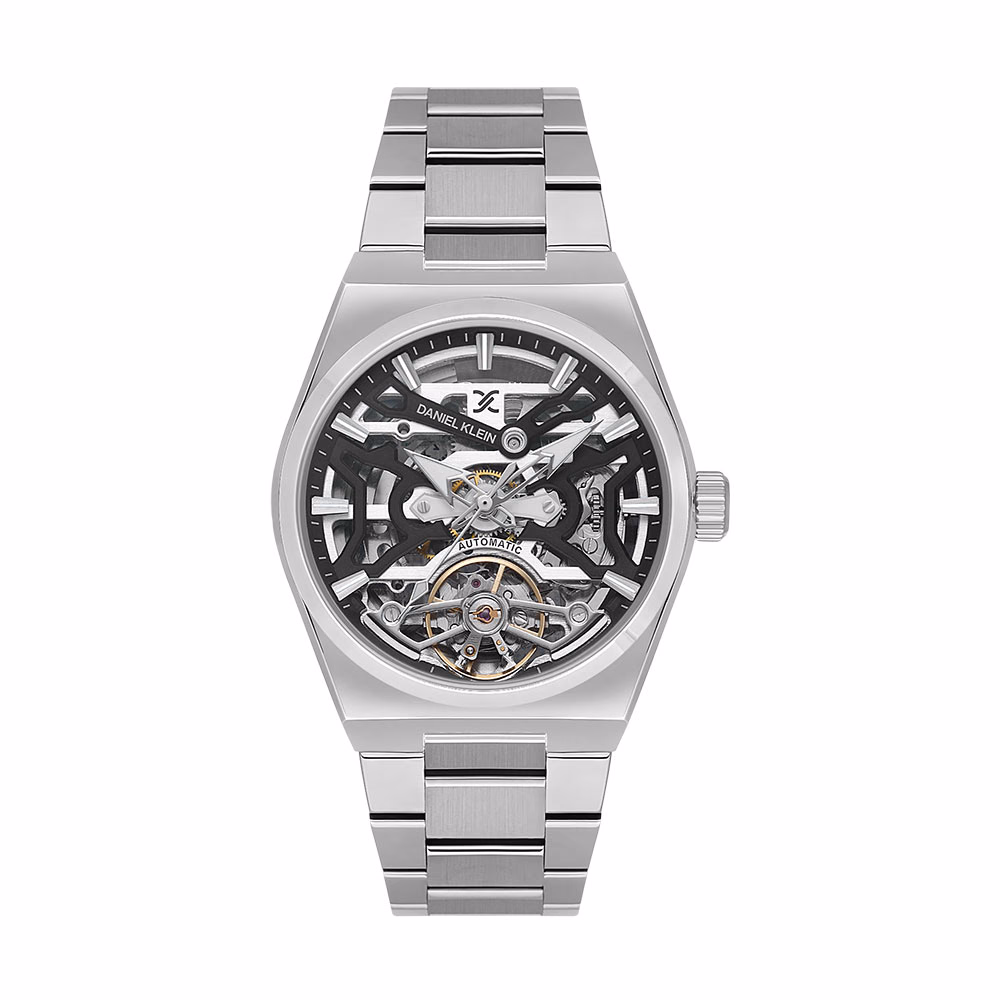 Daniel Klein Skeleton - Ceas Barbatesc Automatic Argintiu DK.1.13857.1