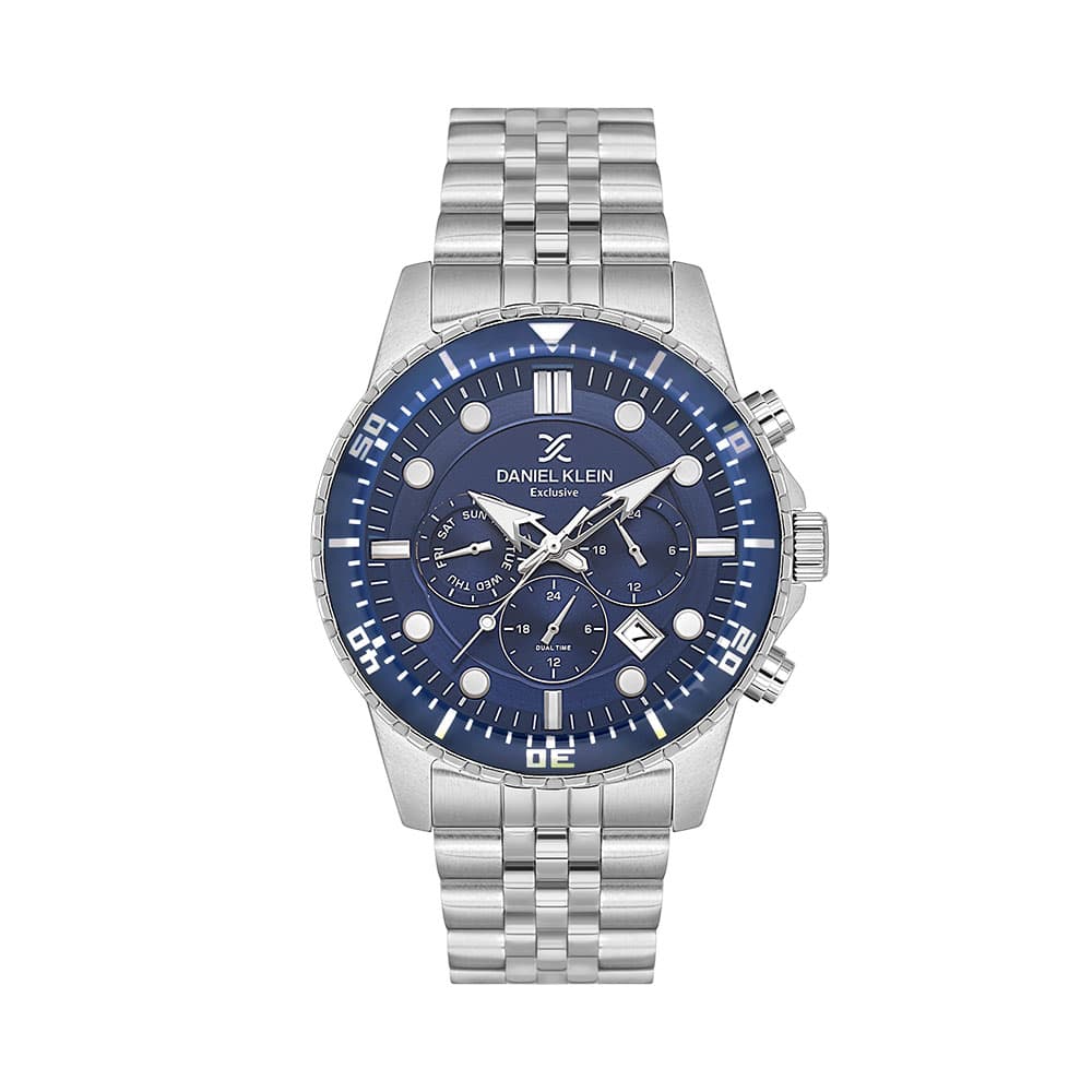 Daniel Klein Exclusive - Ceas Barbatesc Quartz Argintiu DK.1.14233.2