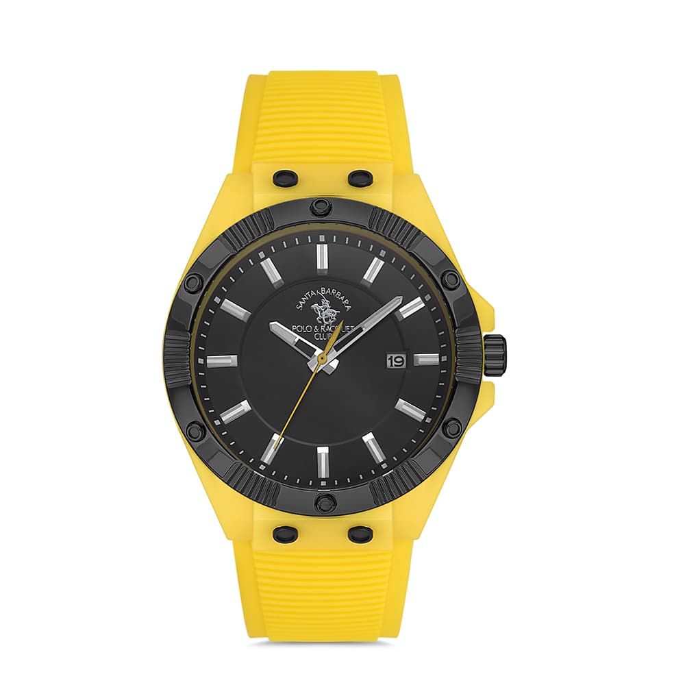 Santa Barbara Polo Legend - Ceas Barbatesc Quartz Galben SB.1.10142.5