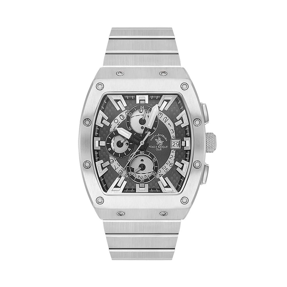 Santa Barbara Polo Luxury - Ceas Barbatesc Quartz Argintiu SB.1.10587.2