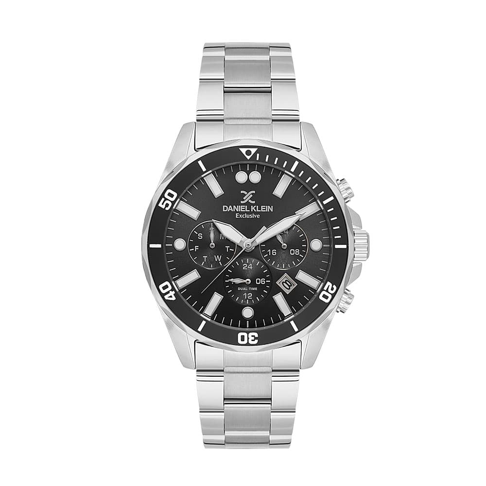 Daniel Klein Exclusive - Ceas Barbatesc Quartz Argintiu DK.1.14067.1