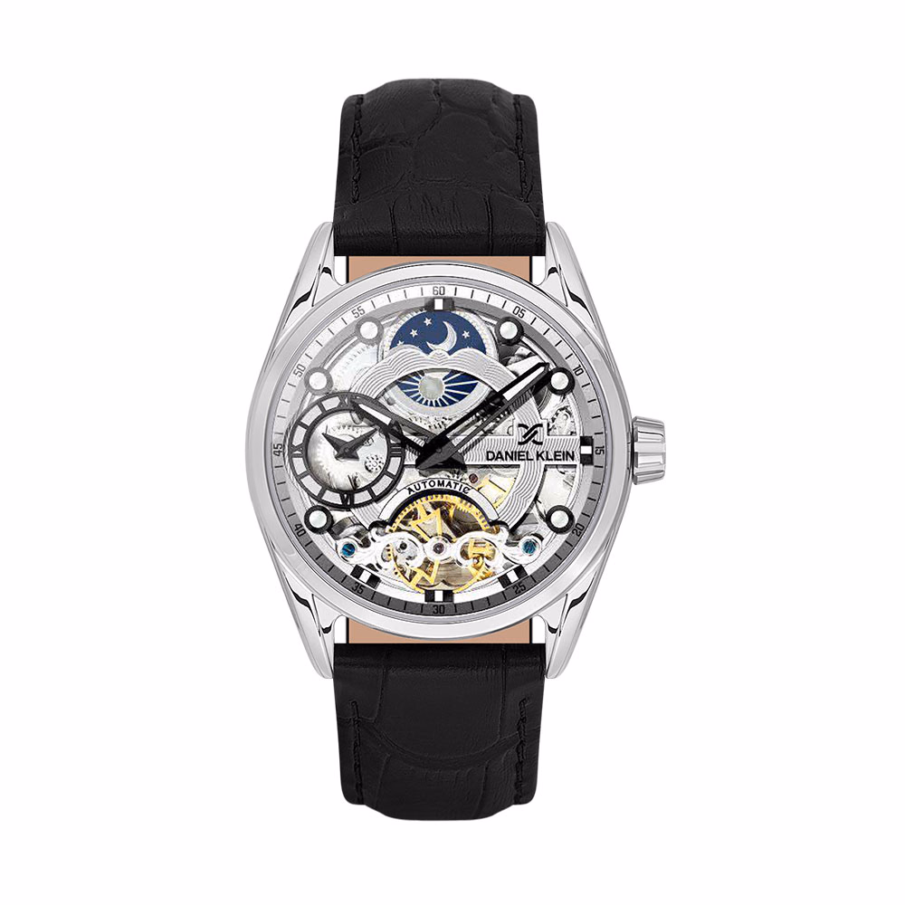 Daniel Klein Skeleton - Ceas Barbatesc Automatic Negru DK.1.13856.1