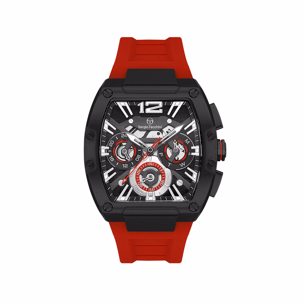 Sergio Tacchini Heritech - Ceas Barbatesc Quartz Rosu ST.3.10003.5