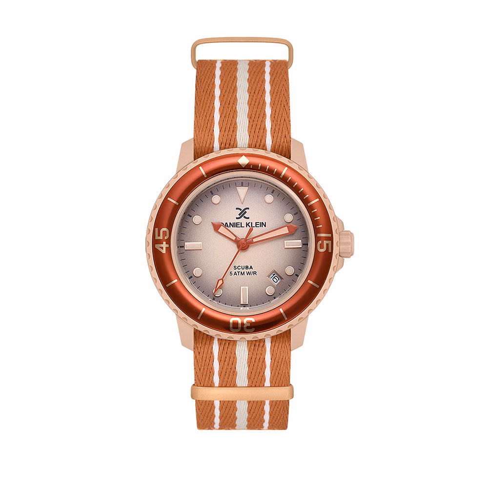 Daniel Klein Bioceramic - Ceas Barbatesc Quartz Portocaliu DK.4.19730.5
