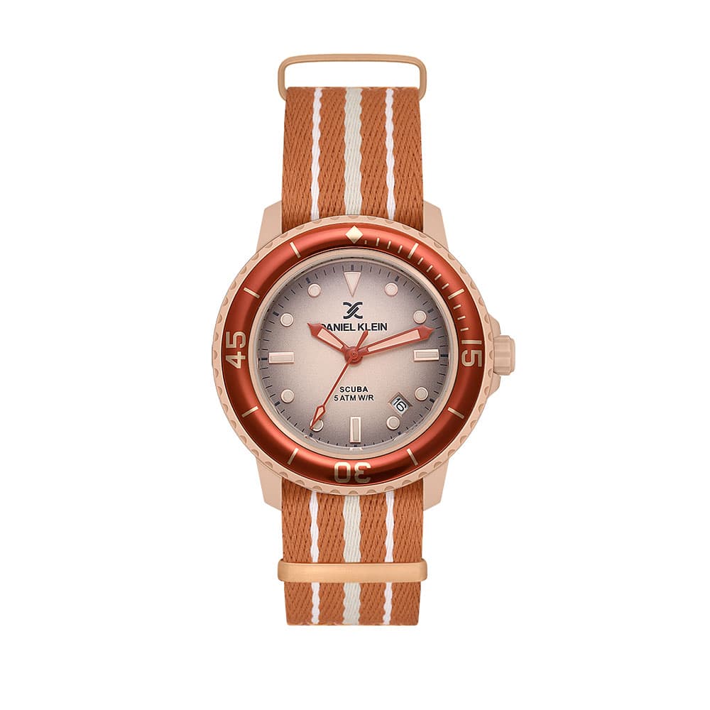 Daniel Klein Bioceramic - Ceas Barbatesc Quartz Portocaliu DK.4.19730.5
