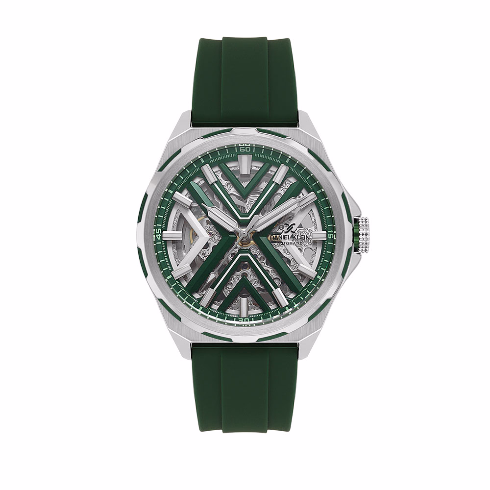 Daniel Klein Skeleton - Ceas Barbatesc Automatic Verde DK.1.14017.2