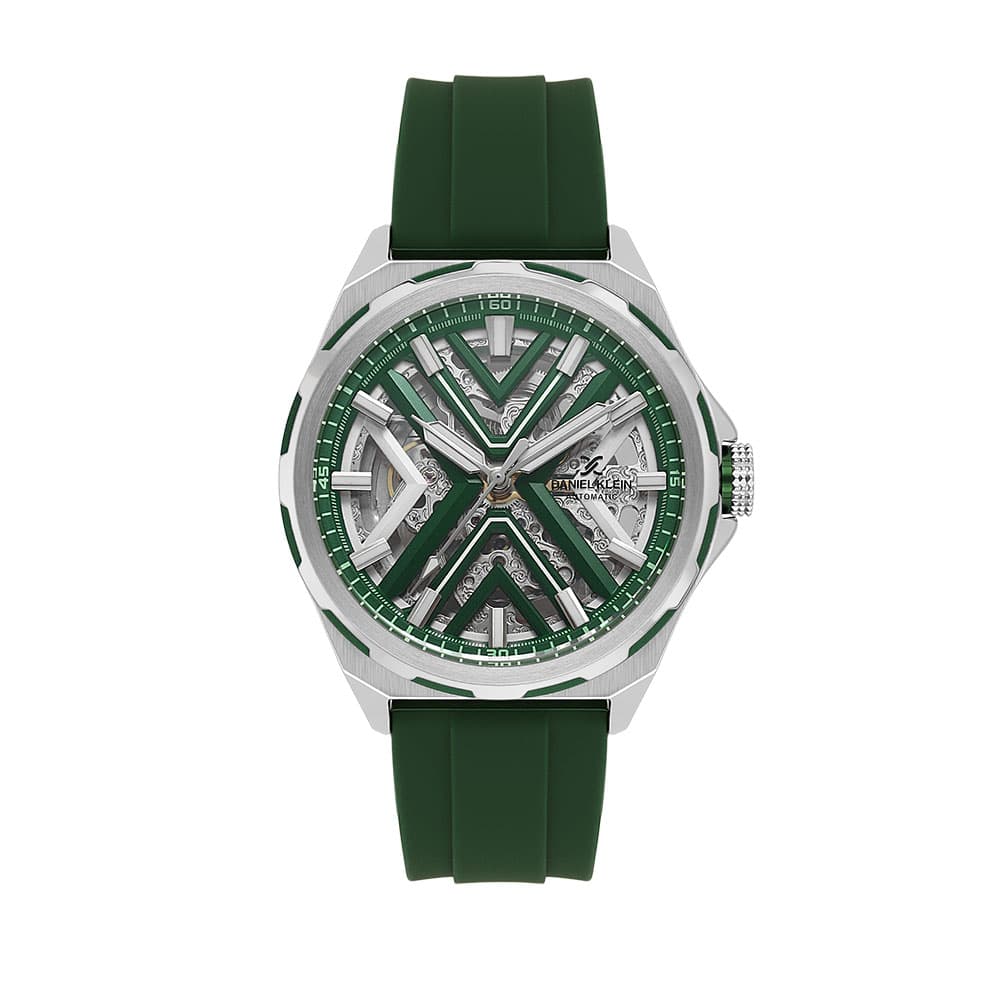 Daniel Klein Skeleton - Ceas Barbatesc Automatic Verde DK.1.14017.2