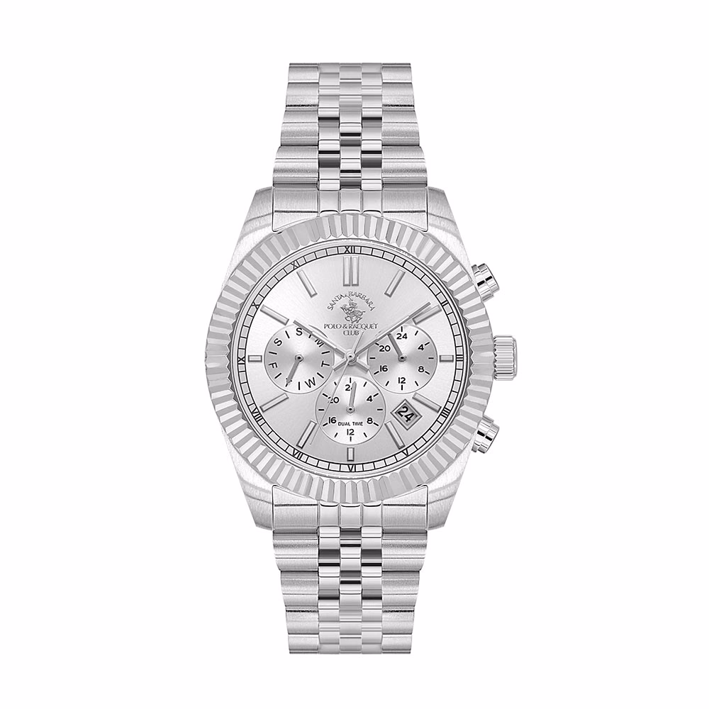 Santa Barbara Polo Legend - Ceas Barbatesc Quartz Argintiu SB.1.10653.1
