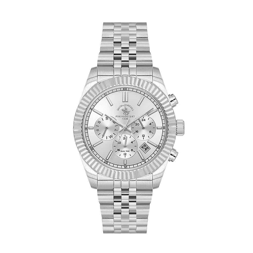 Santa Barbara Polo Legend - Ceas Barbatesc Quartz Argintiu SB.1.10653.1