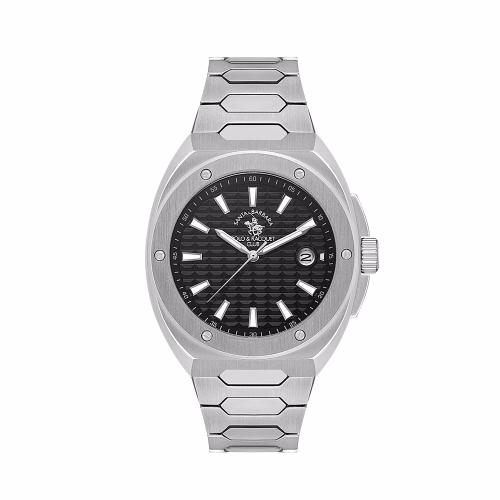 Santa Barbara Polo Legend - Ceas Barbatesc Quartz Argintiu SB.1.10557-1