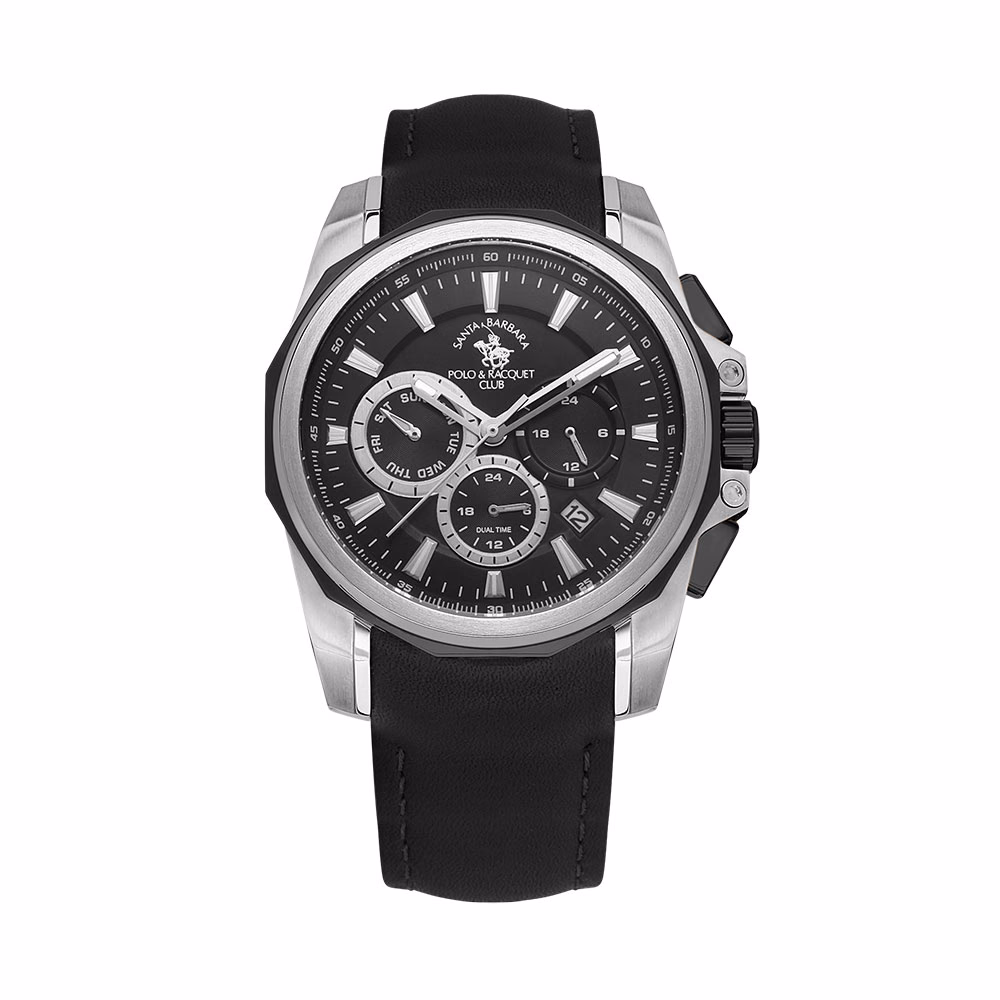 Santa Barbara Polo Prive - Ceas Barbatesc Quartz Negru SB.1.10511.1