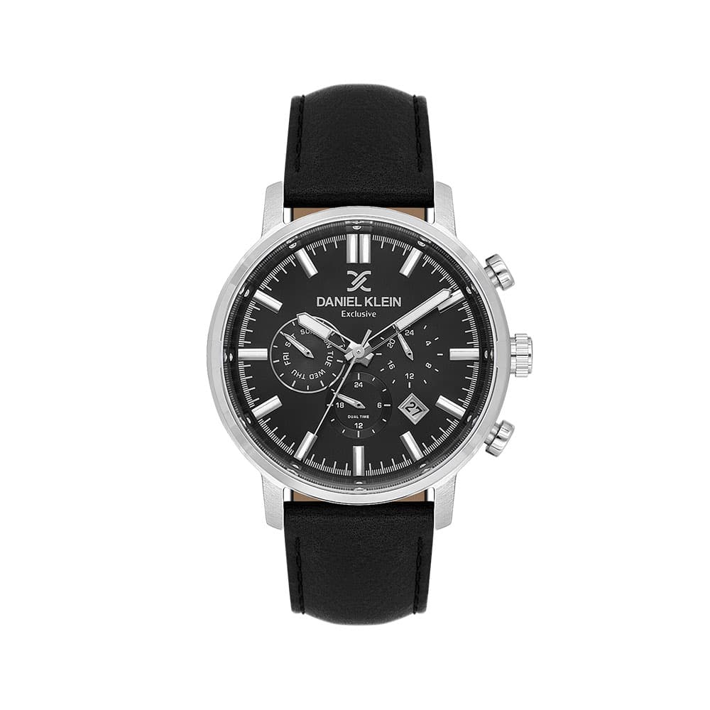 Daniel Klein Exclusive - Ceas Barbatesc Quartz Negru DK.1.14229.2