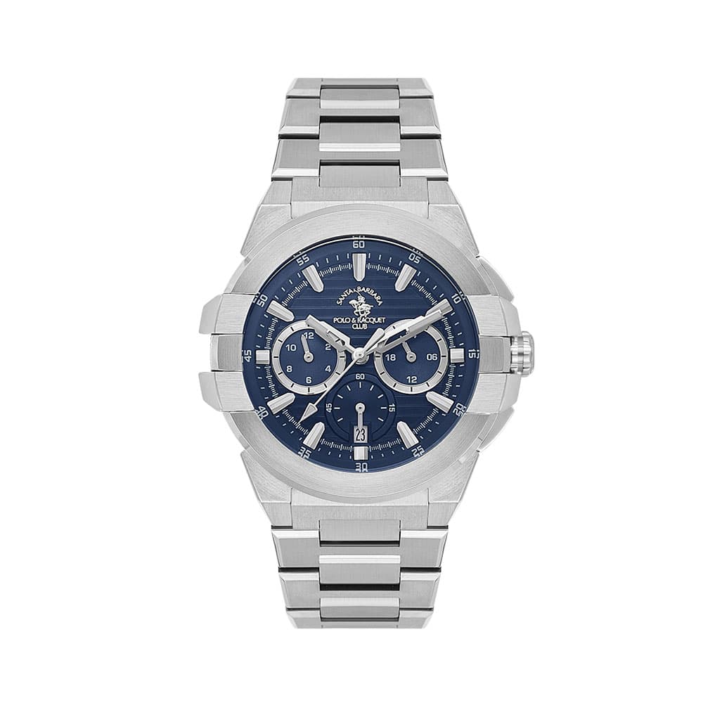 Santa Barbara Polo Luxury - Ceas Barbatesc Quartz Argintiu SB.1.10609.3