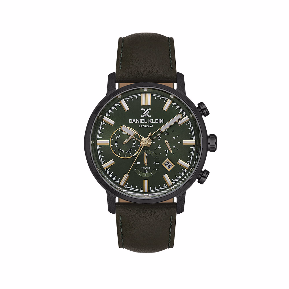 Daniel Klein Exclusive - Ceas Barbatesc Quartz Verde DK.1.14229.5