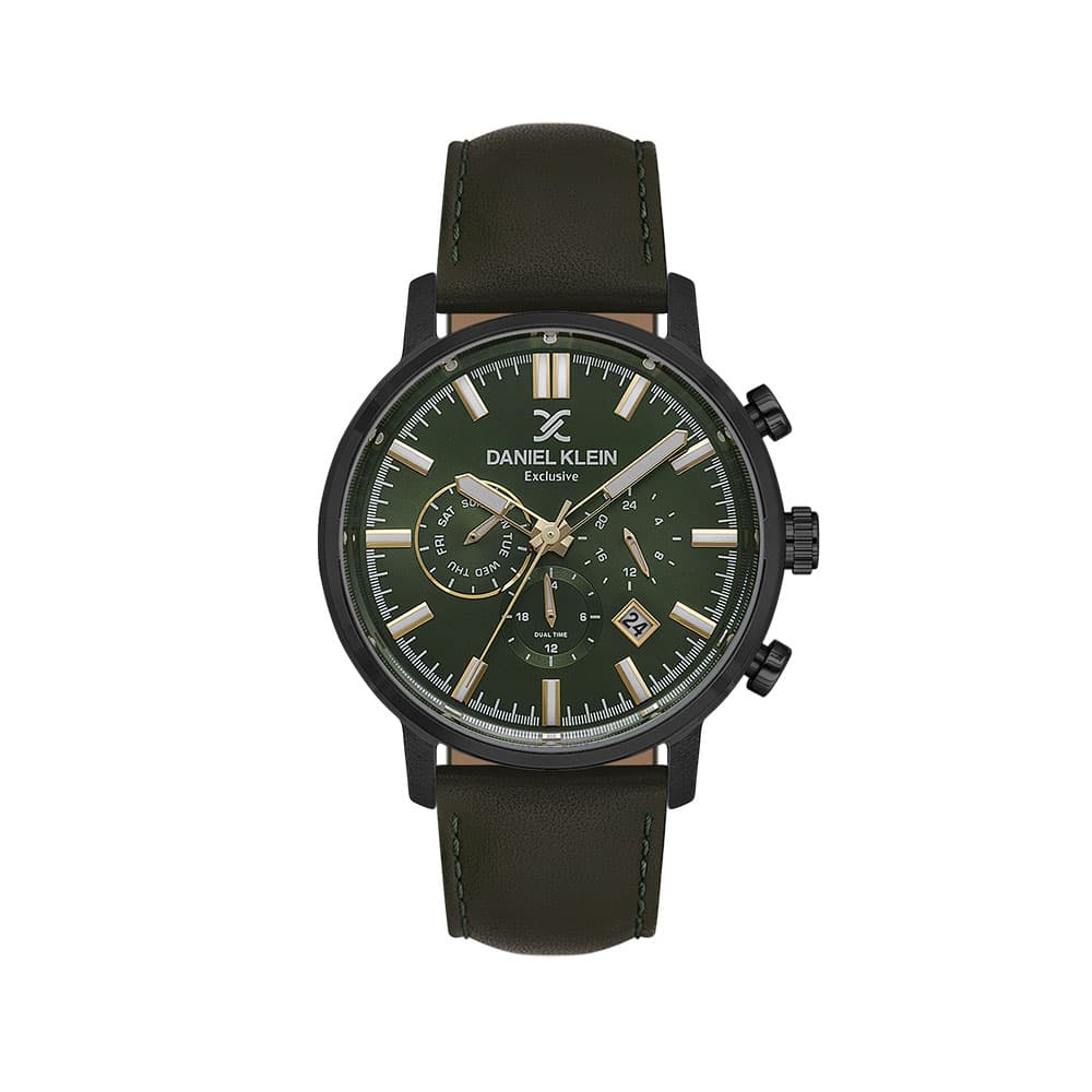 Daniel Klein Exclusive - Ceas Barbatesc Quartz Verde DK.1.14229.5