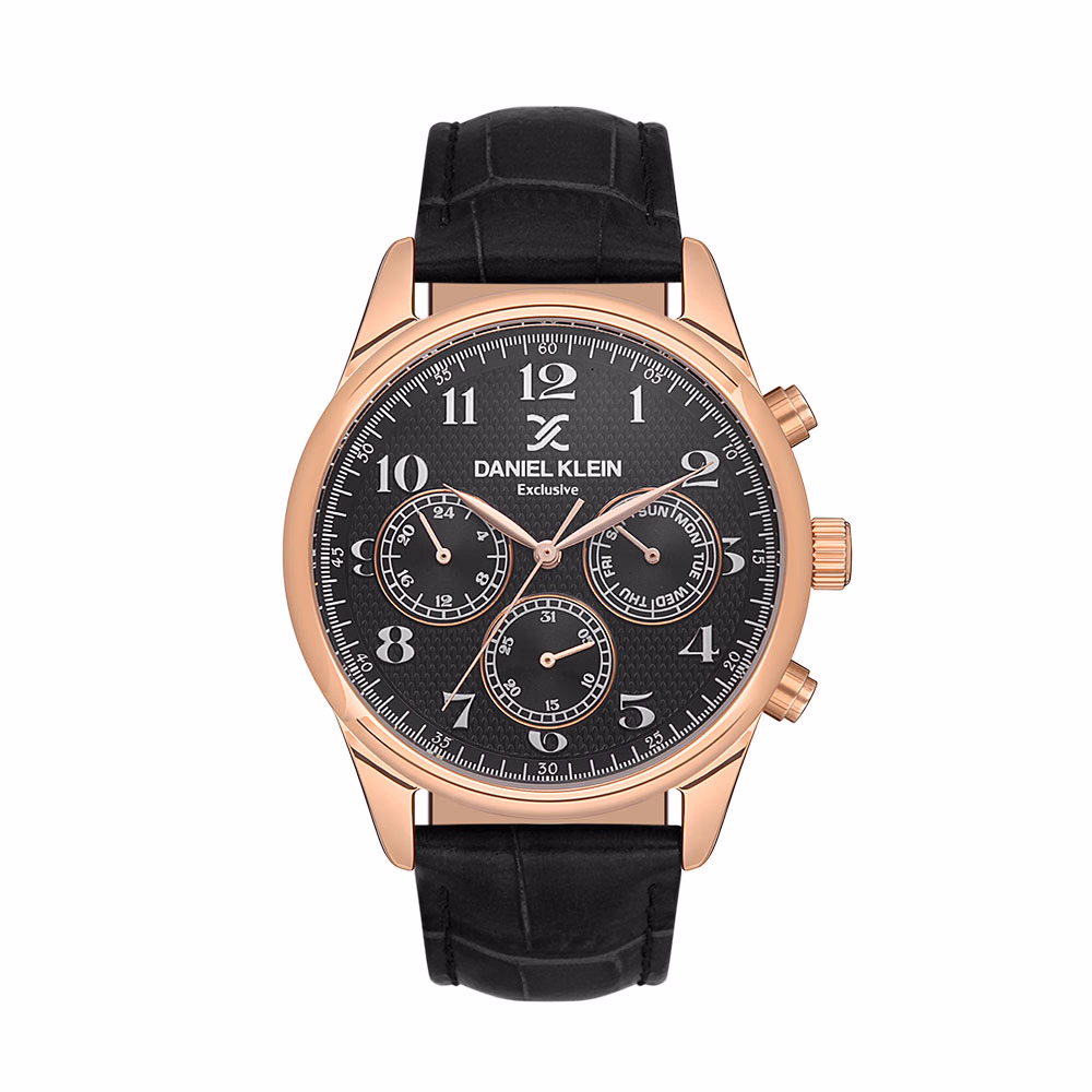 Daniel Klein Exclusive - Ceas Barbatesc Quartz Negru DK.1.13550.5