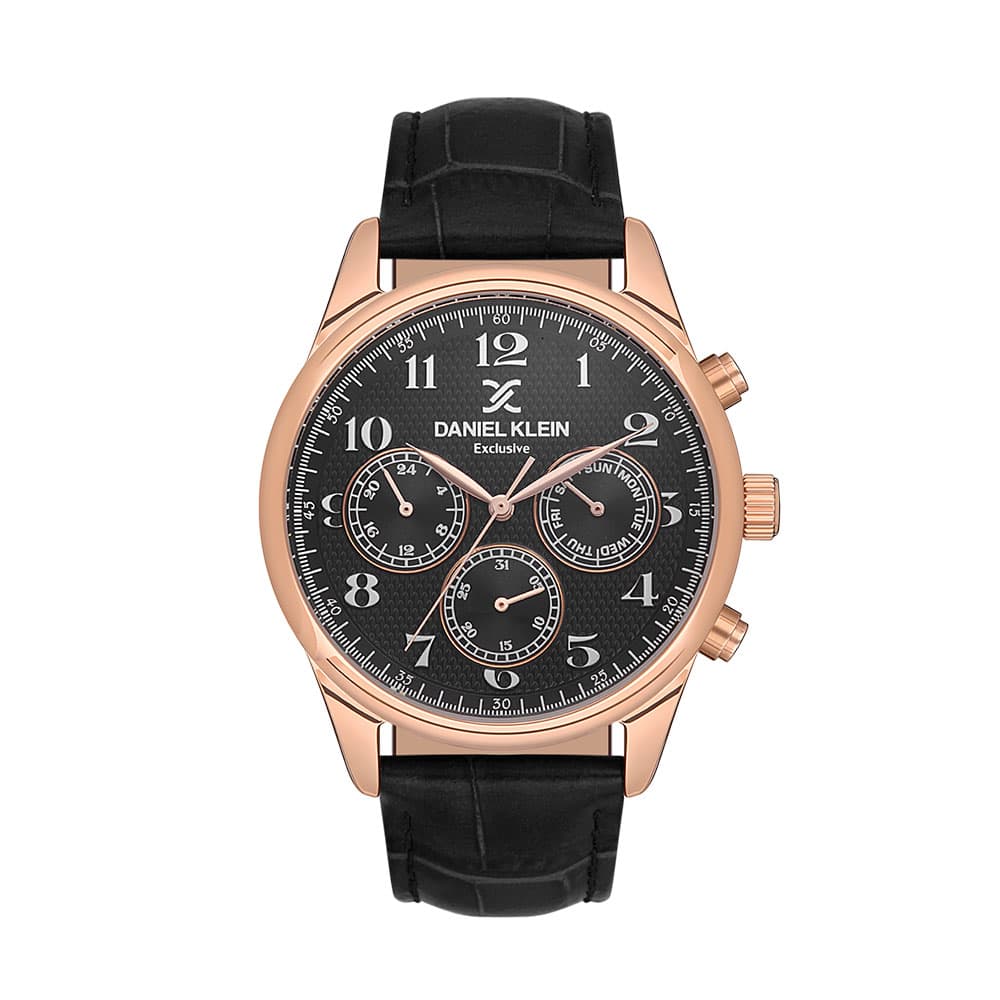 Daniel Klein Exclusive - Ceas Barbatesc Quartz Negru DK.1.13550.5
