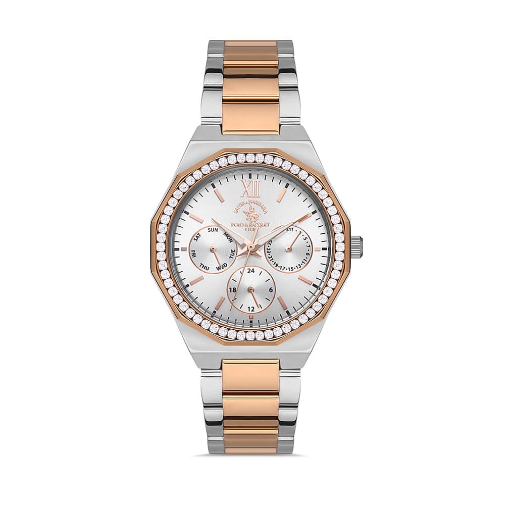 Santa Barbara Polo Unique - Ceas Dama Quartz Auriu Rose SB.1.10451.5