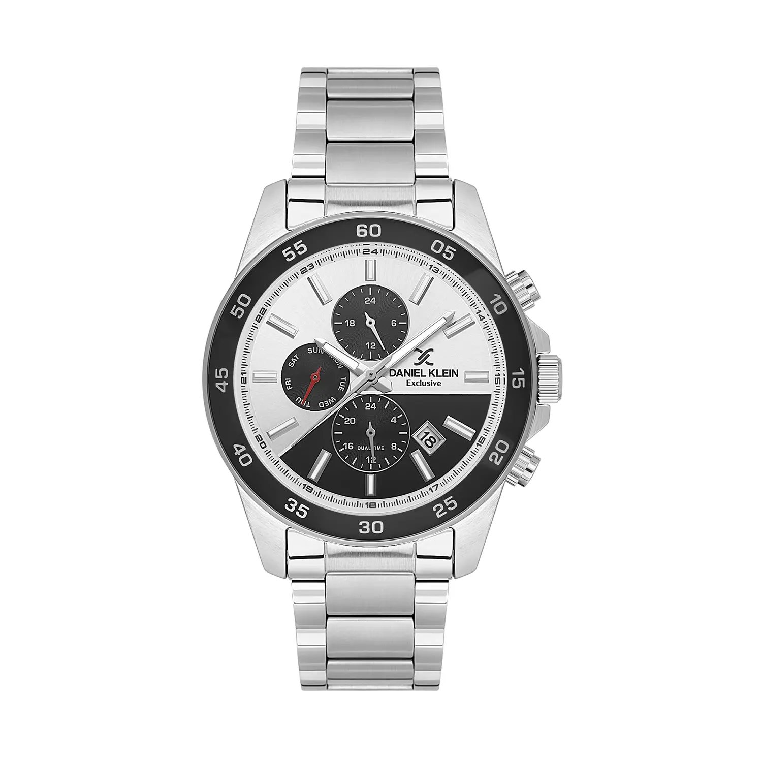 Daniel Klein Exclusive - Ceas Barbatesc Quartz Argintiu DK.1.14353-1