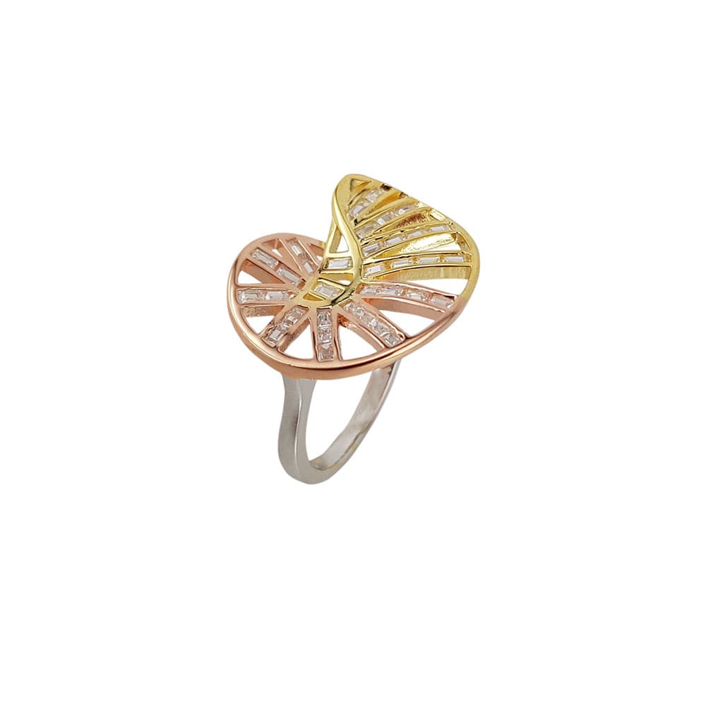 Inel din argint golden winding, marime 57