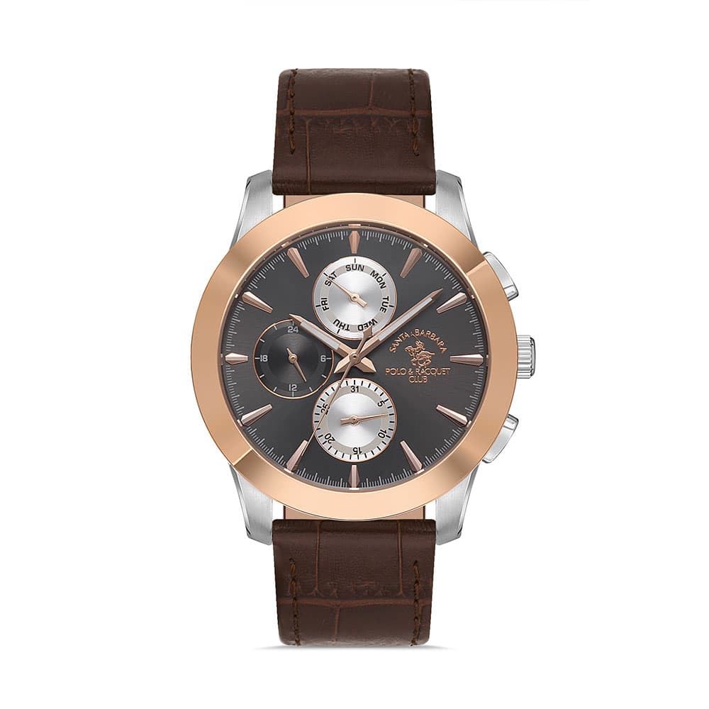 Santa Barbara Polo Noble - Ceas Barbatesc Quartz Cafeniu SB.1.10452.3