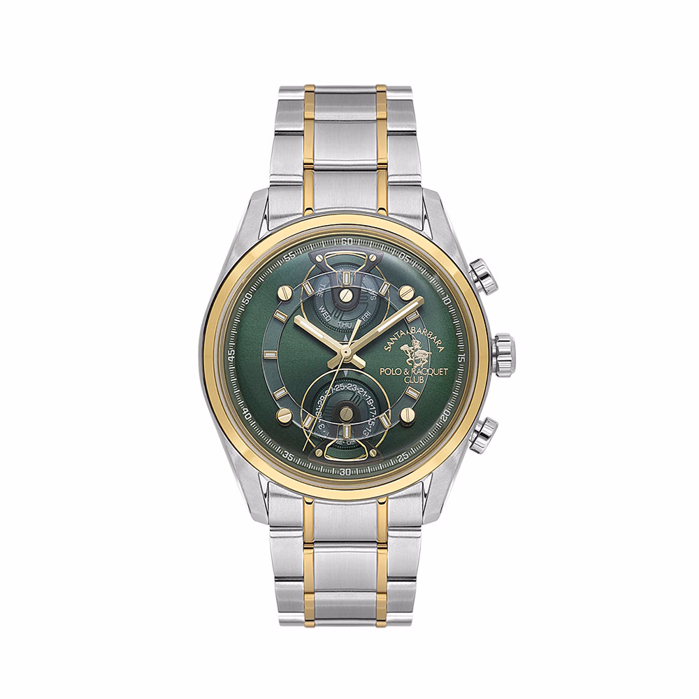 Santa Barbara Polo Legend - Ceas Barbatesc Quartz Auriu SB.1.10666-4