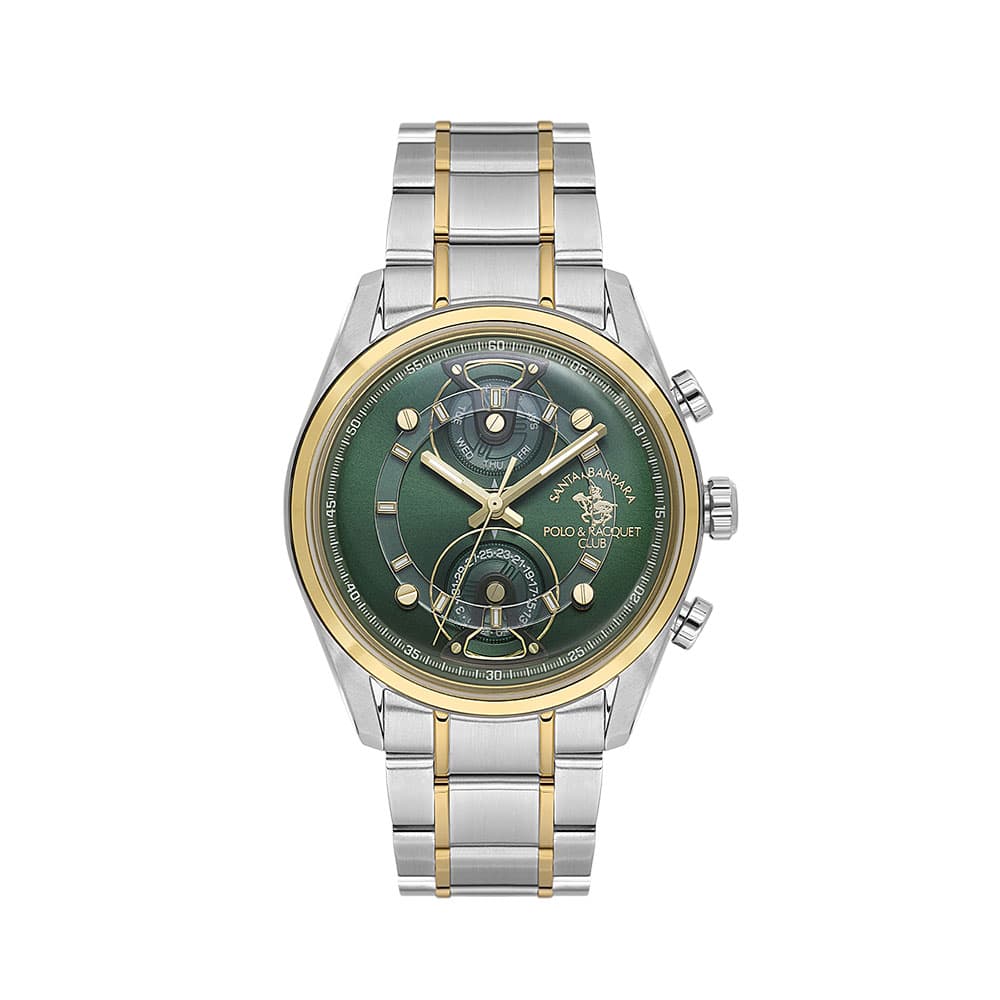 Santa Barbara Polo Legend - Ceas Barbatesc Quartz Auriu SB.1.10666-4