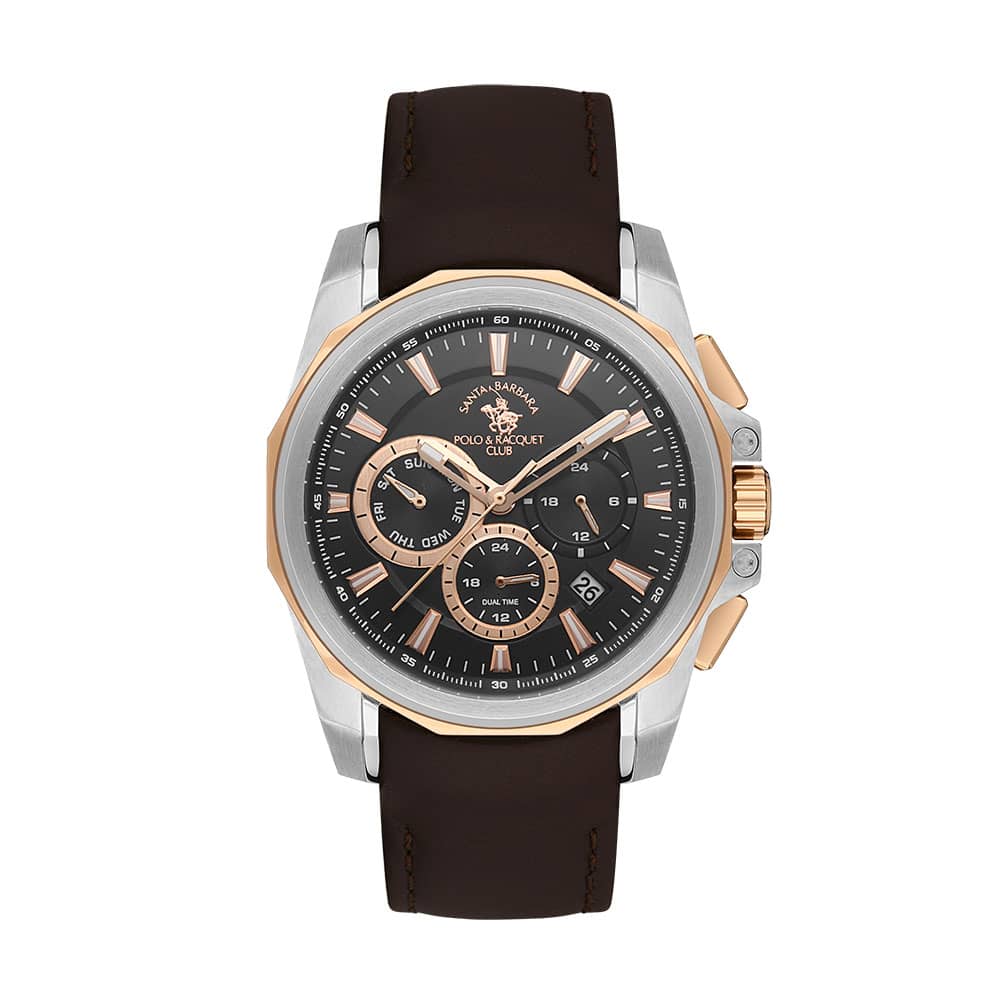 Santa Barbara Polo Prive - Ceas Barbatesc Quartz Cafeniu SB.1.10511.3