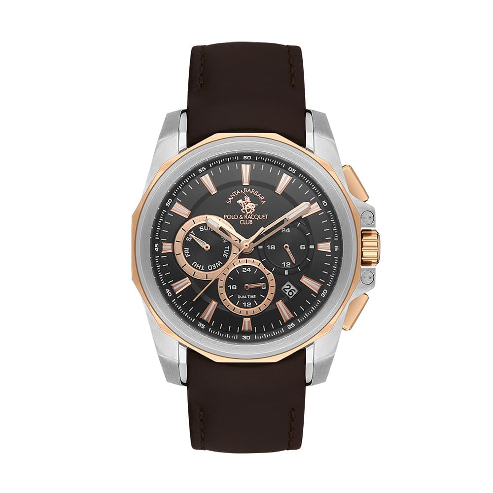 Santa Barbara Polo Prive - Ceas Barbatesc Quartz Cafeniu SB.1.10511.3
