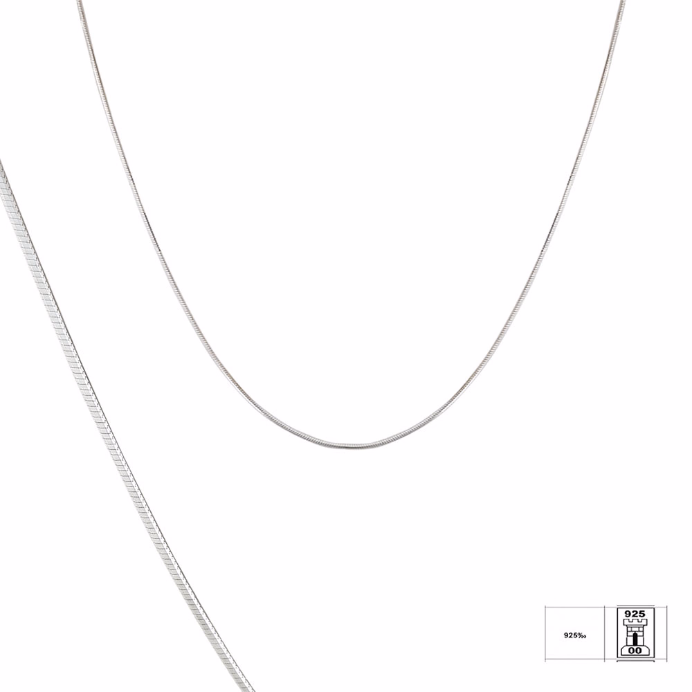 Lant argint simplu 45 cm Ariya