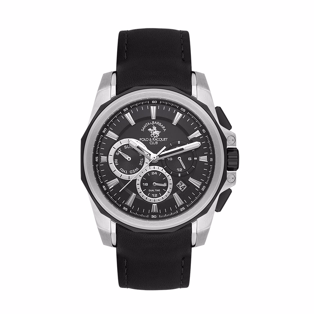 Santa Barbara Polo Prive - Ceas Barbatesc Quartz Negru SB.1.10511.1