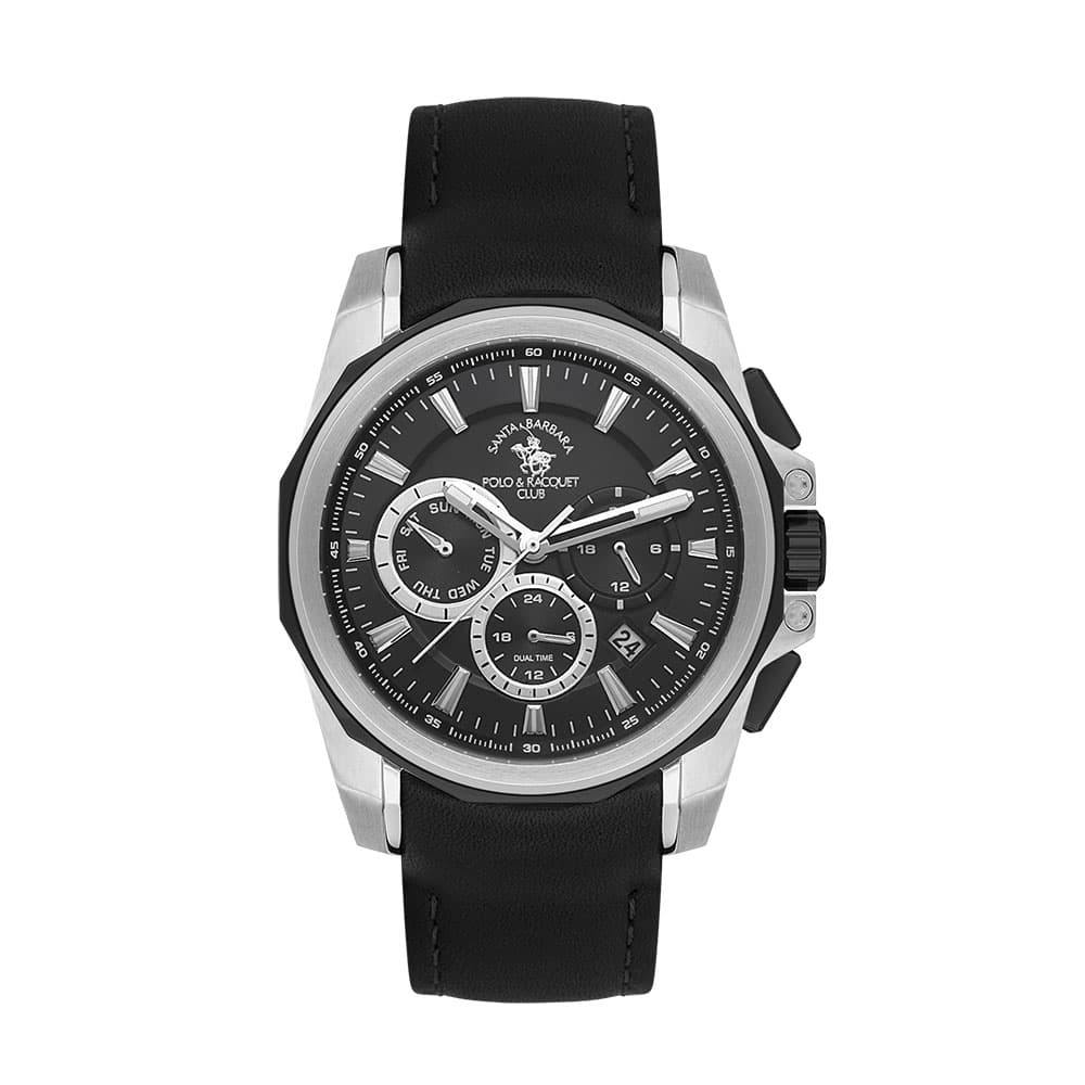 Santa Barbara Polo Prive - Ceas Barbatesc Quartz Negru SB.1.10511.1