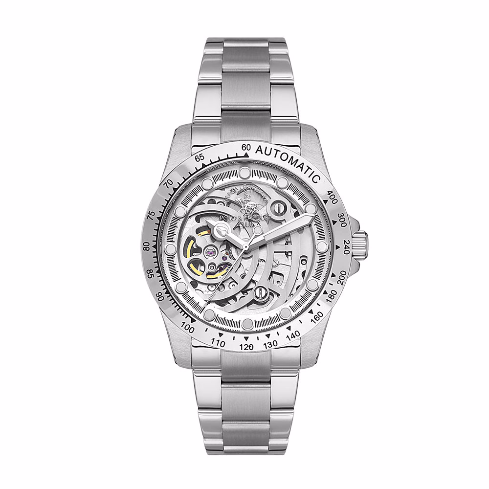 Santa Barbara Polo Luxury - Ceas Barbatesc Automatic Argintiu SB.1.10527.1