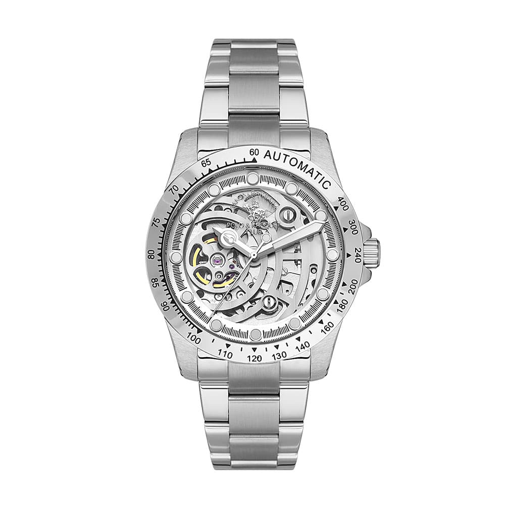 Santa Barbara Polo Luxury - Ceas Barbatesc Automatic Argintiu SB.1.10527.1