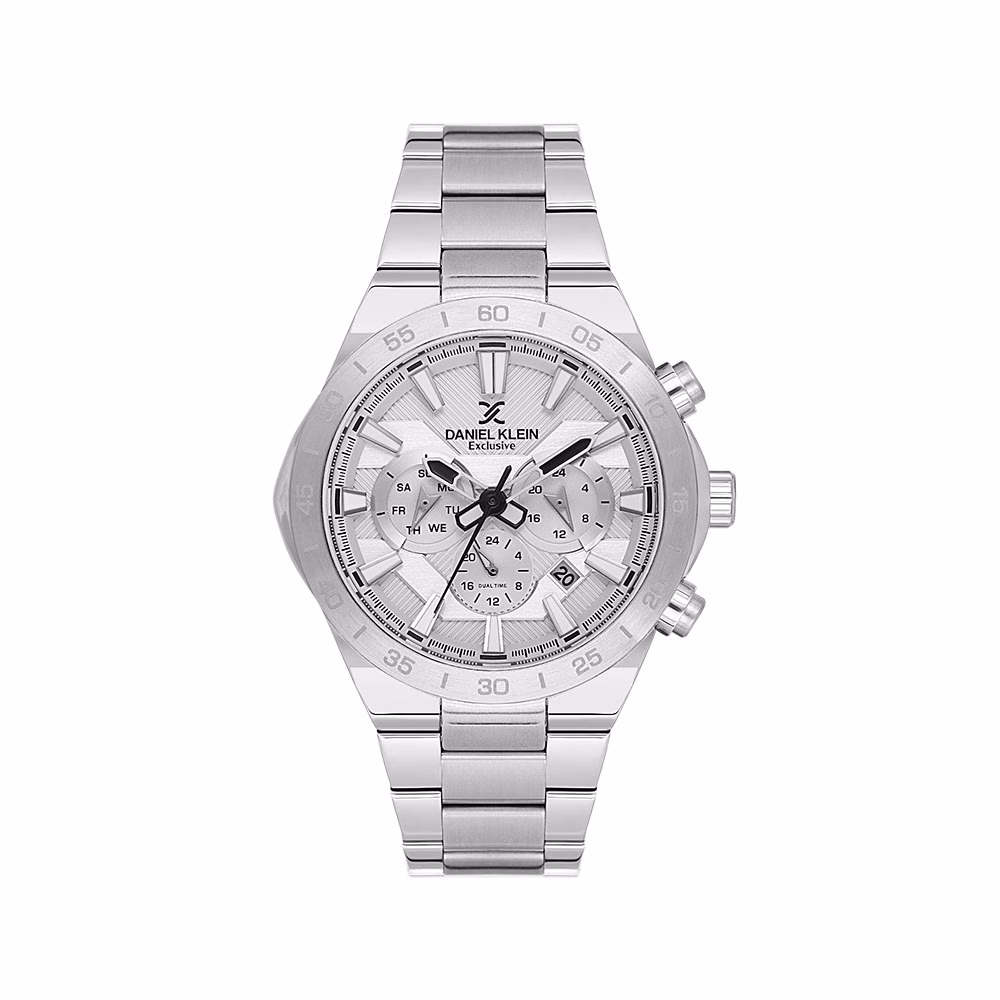 Daniel Klein Exclusive - Ceas Barbatesc Quartz Argintiu DK.1.14253-1