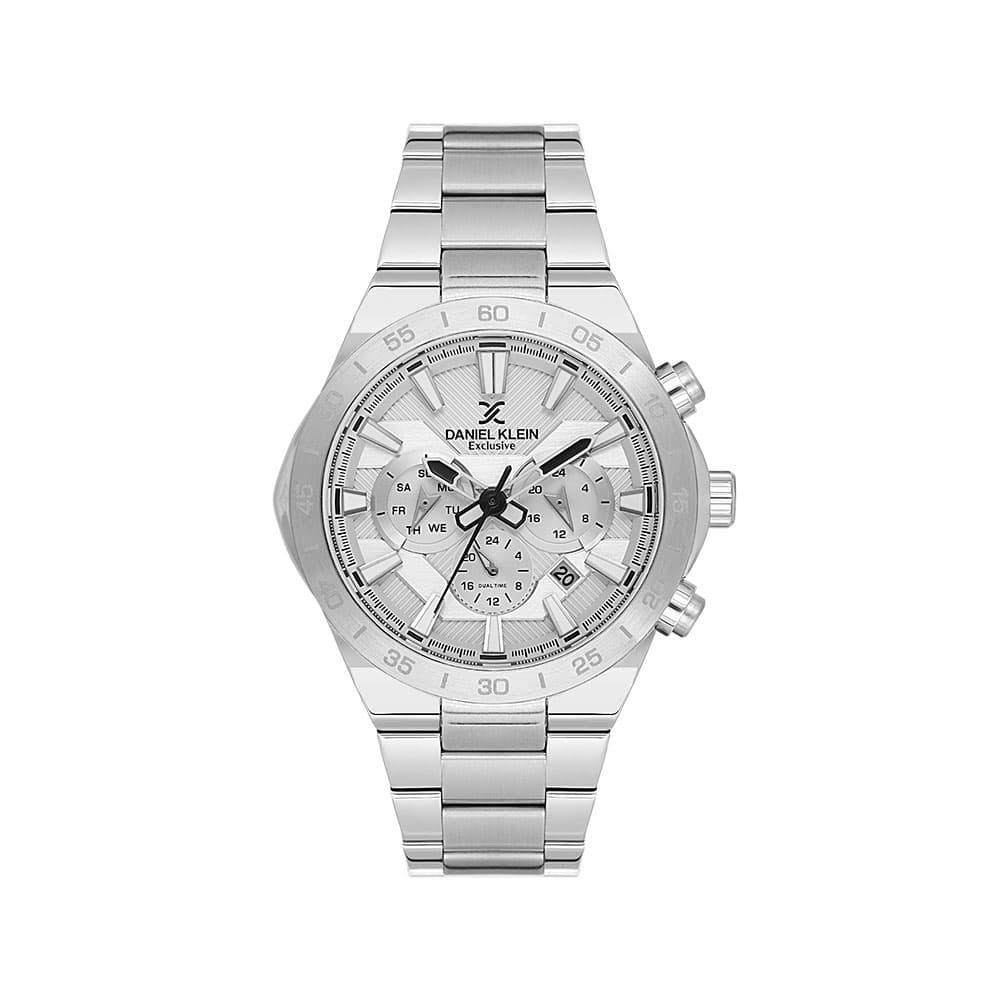 Daniel Klein Exclusive - Ceas Barbatesc Quartz Argintiu DK.1.14253-1