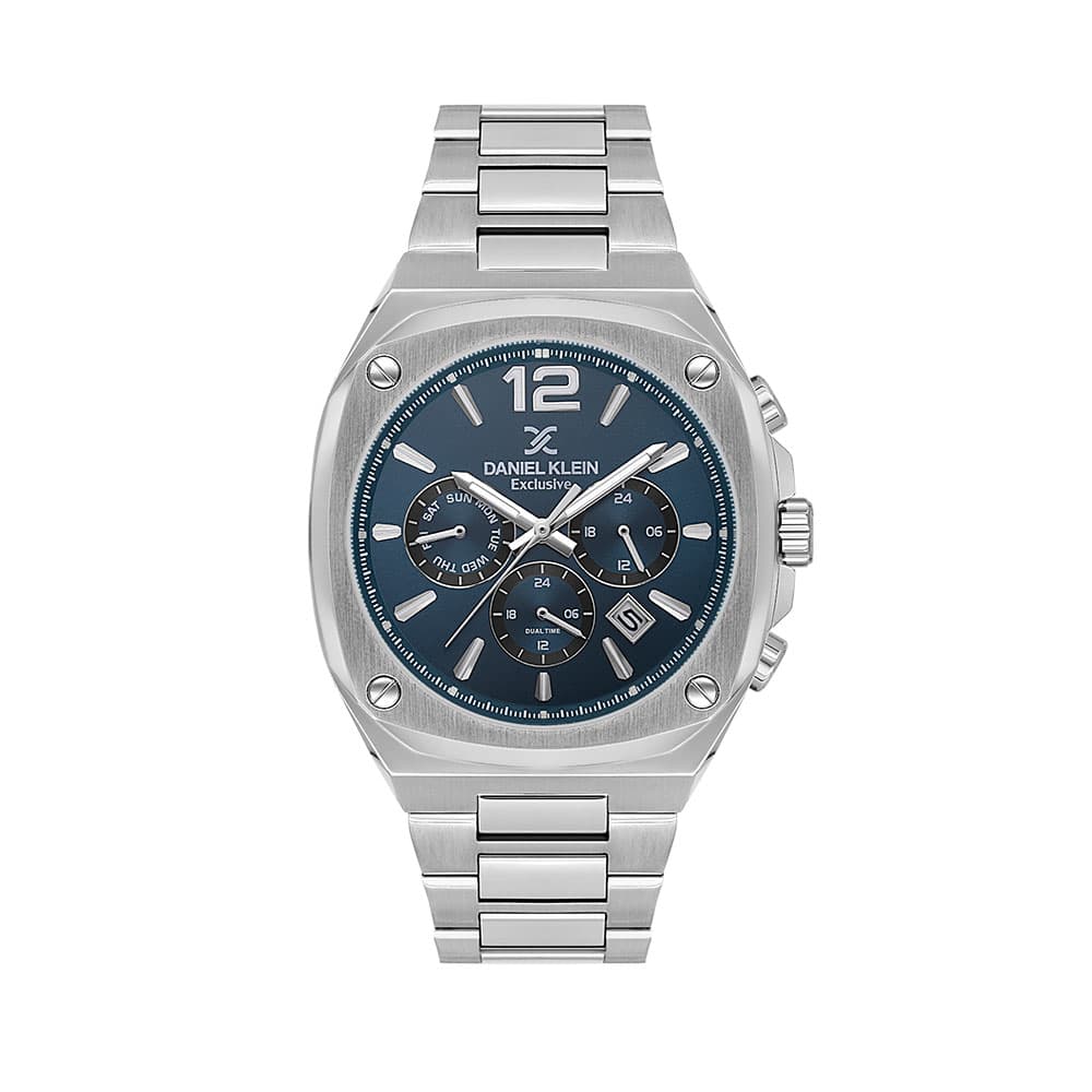 Daniel Klein Exclusive - Ceas Barbatesc Quartz Argintiu DK.1.14215.5