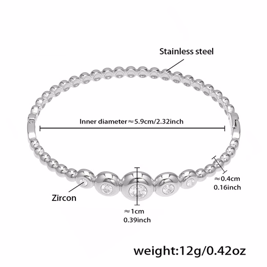 Bratara Fixa Argintie Thia Jewelry S.Steel Dama