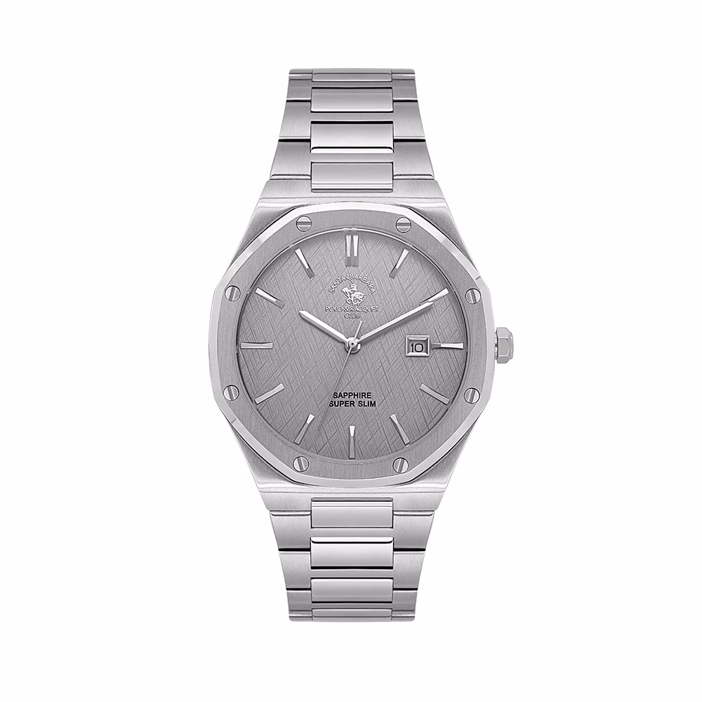 Santa Barbara Polo Noble - Ceas Barbatesc Quartz Argintiu SB.1.10673.1
