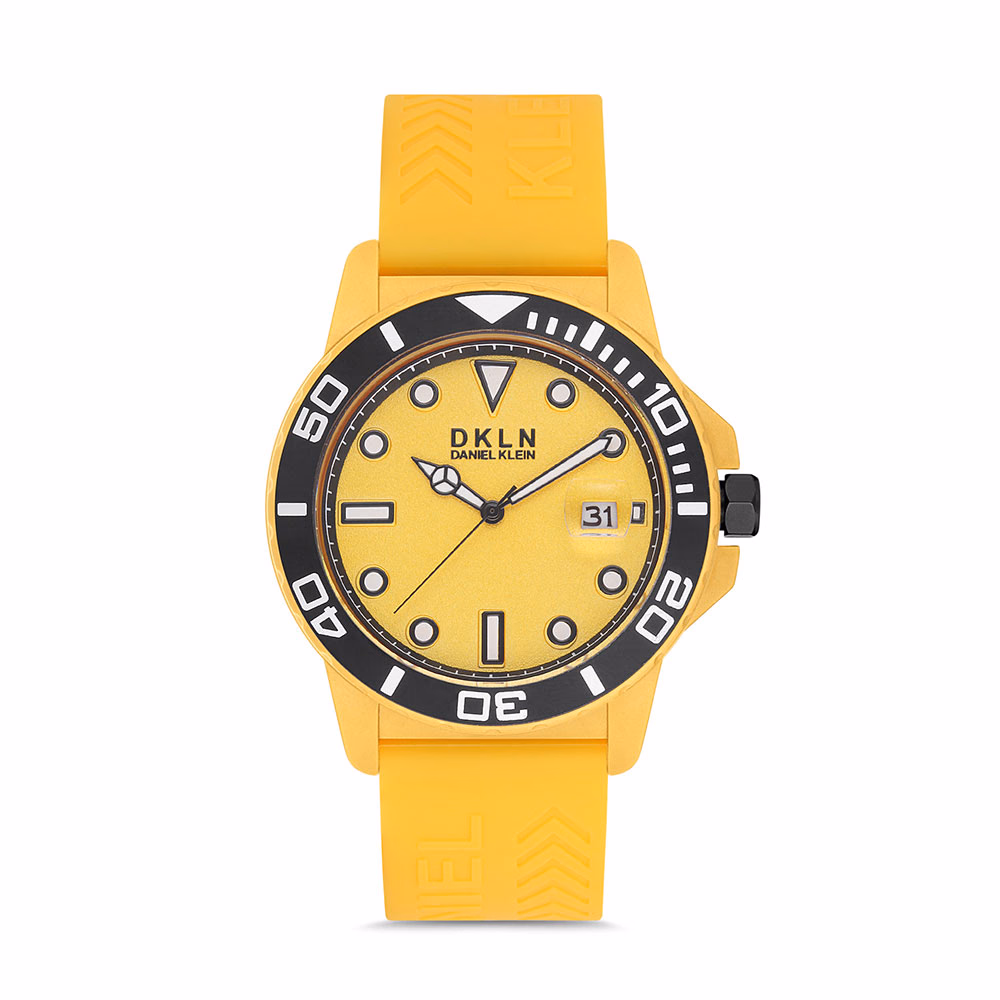 Daniel Klein Dkln - Ceas Barbatesc Quartz Galben DK.1.12647.5