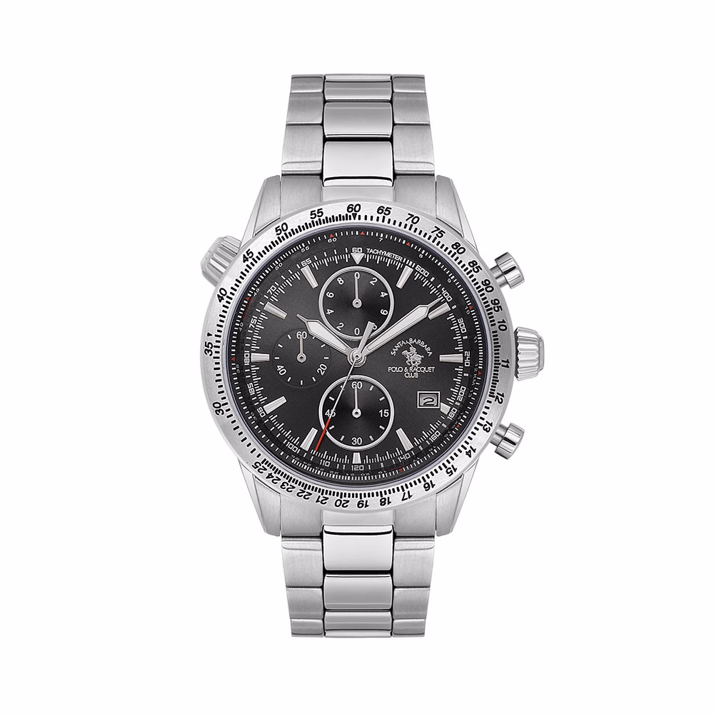 Santa Barbara Polo Legend - Ceas Barbatesc Quartz Argintiu SB.5.10003.1