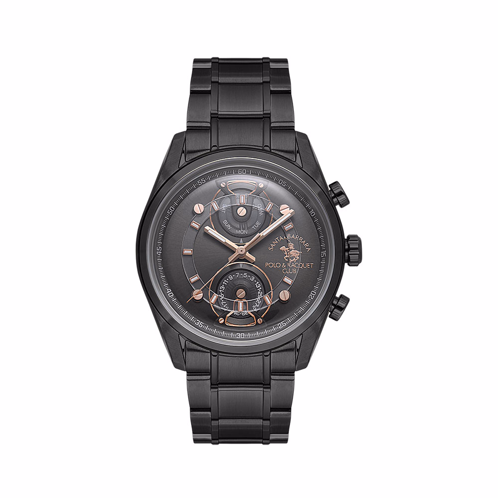 Santa Barbara Polo Legend - Ceas Barbatesc Quartz Antracit SB.1.10666-5