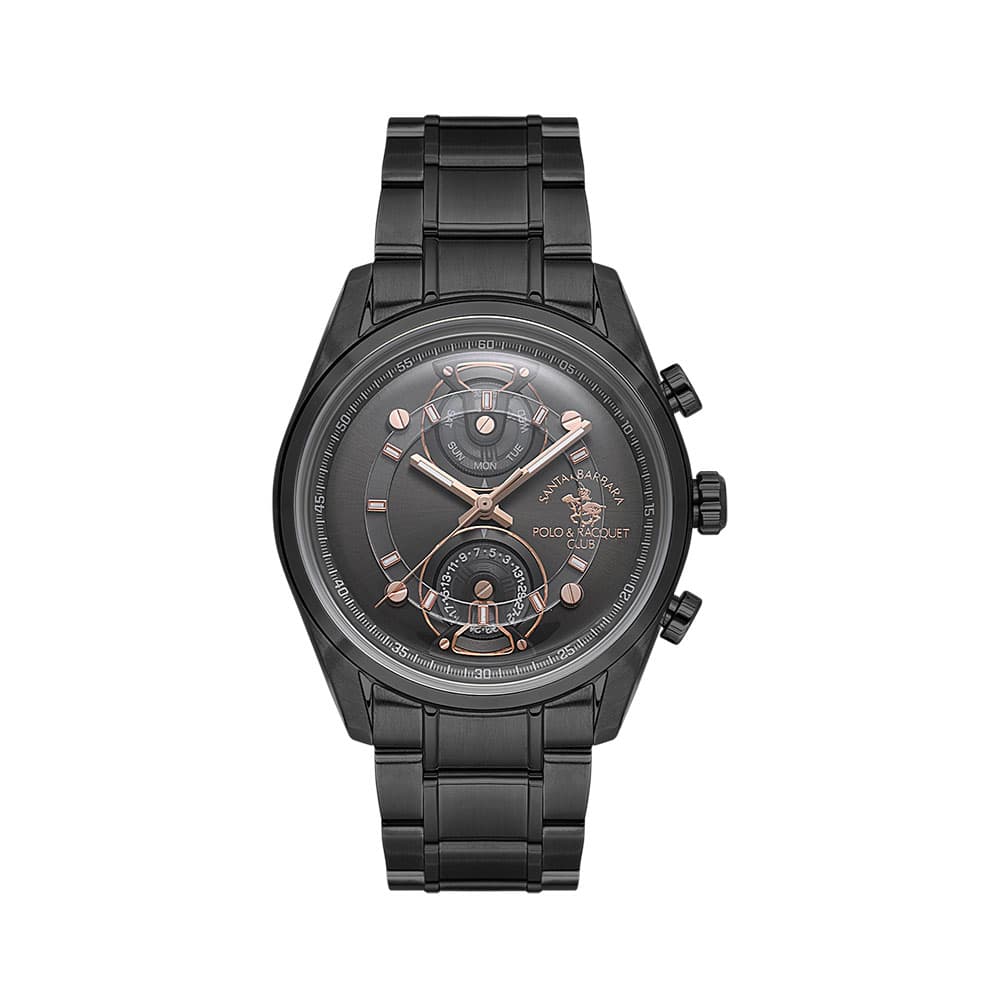 Santa Barbara Polo Legend - Ceas Barbatesc Quartz Antracit SB.1.10666-5