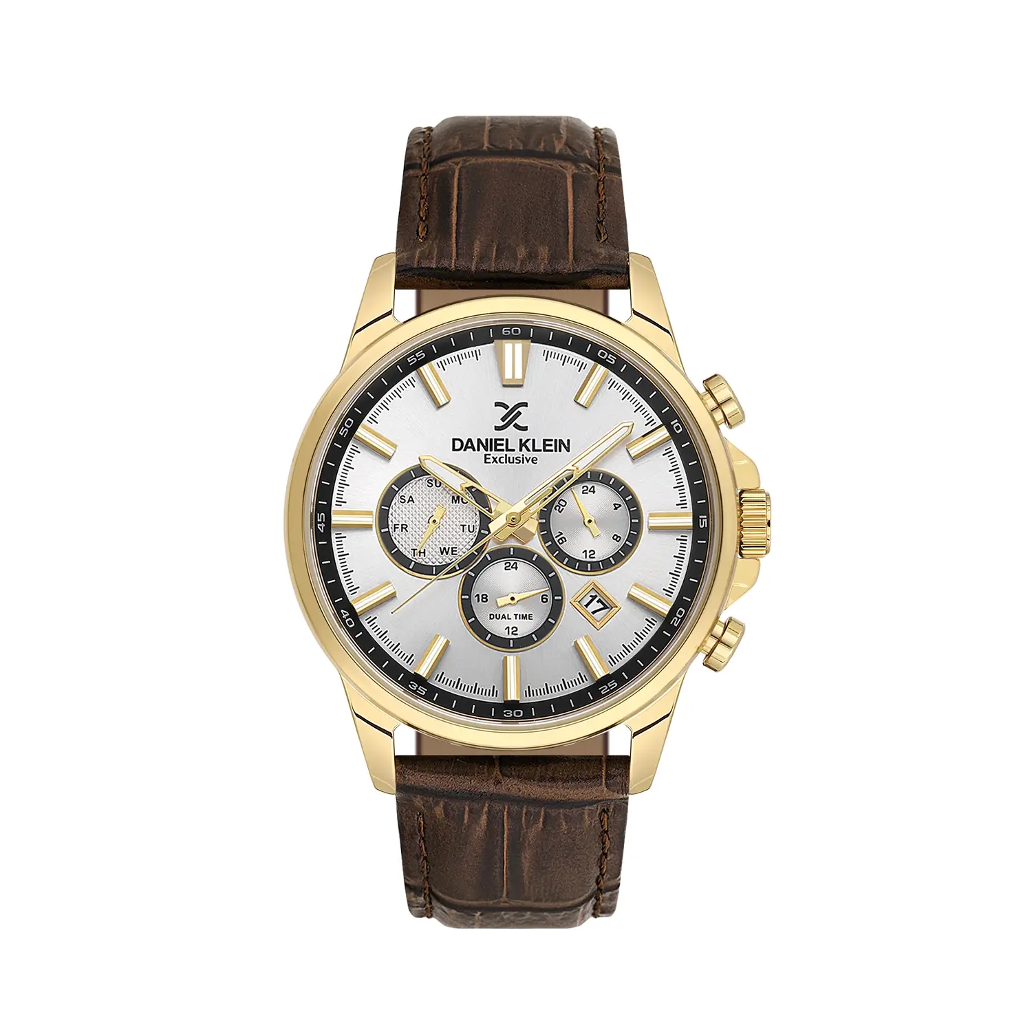 Daniel Klein Exclusive - Ceas barbatesc quartz maro DK.6.14441-6