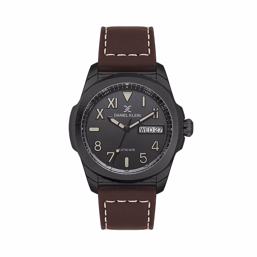 Daniel Klein Premium - Ceas Barbatesc Quartz Cafeniu DK.1.14078.6