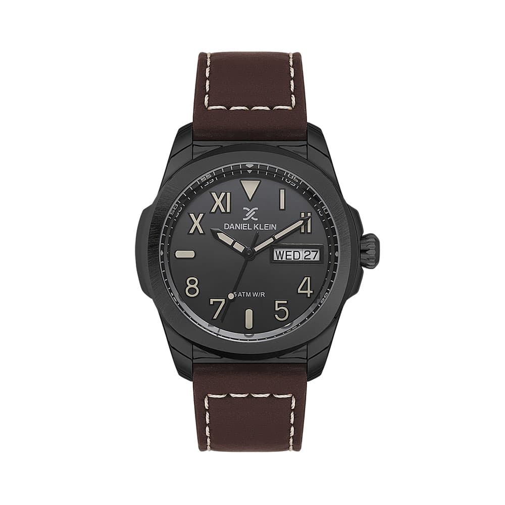 Daniel Klein Premium - Ceas Barbatesc Quartz Cafeniu DK.1.14078.6